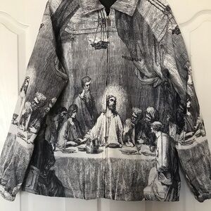 Hellpur Graphic Black and White Jacket, Large NWOT